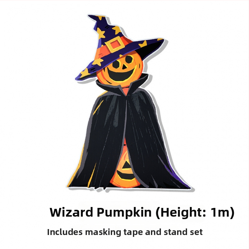 Helovyno scenos fonas su moliūgų tema, dekoracijos parduotuvės ar baro įėjimui – nuotraukų rekvizitai, medžiaga: šilko gėlės