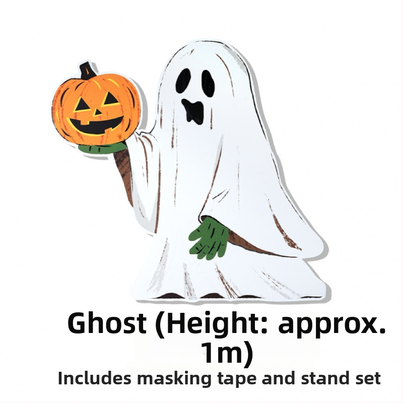 Helovyno scenos fonas su moliūgų tema, dekoracijos parduotuvės ar baro įėjimui – nuotraukų rekvizitai, medžiaga: šilko gėlės