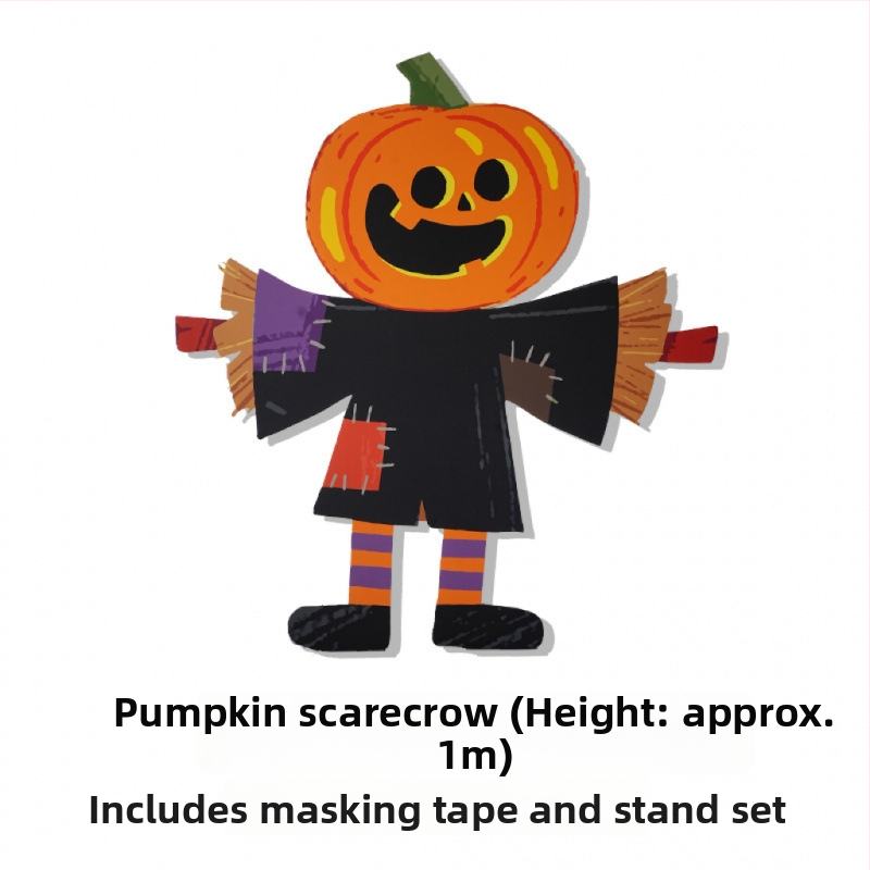 Helovyno scenos fonas su moliūgų tema, dekoracijos parduotuvės ar baro įėjimui – nuotraukų rekvizitai, medžiaga: šilko gėlės