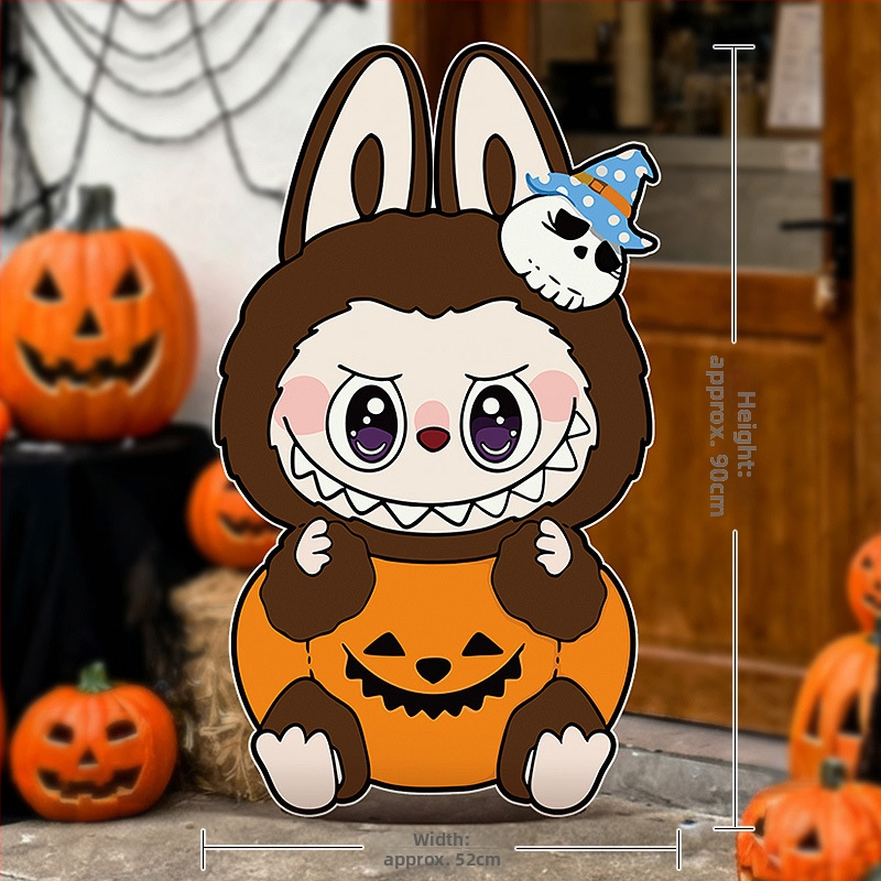 Helovyno scenos fonas su moliūgų tema, dekoracijos parduotuvės ar baro įėjimui – nuotraukų rekvizitai, medžiaga: šilko gėlės