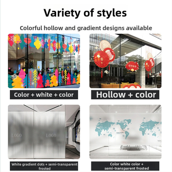 PVC stiklo plėvelė namų dekoravimui, 4 vnt., elektrostatinis klijavimas, šiaurietiškas stilius, peizažo raštas