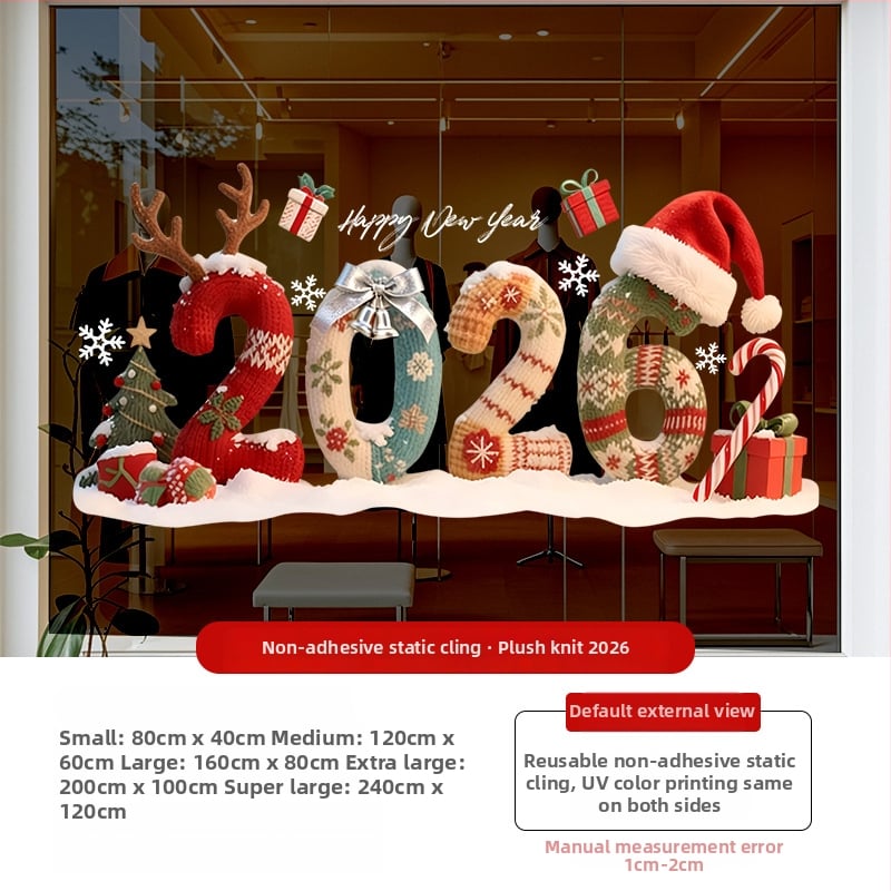 PVC stiklo plėvelė namų dekoravimui, 4 vnt., elektrostatinis klijavimas, šiaurietiškas stilius, peizažo raštas