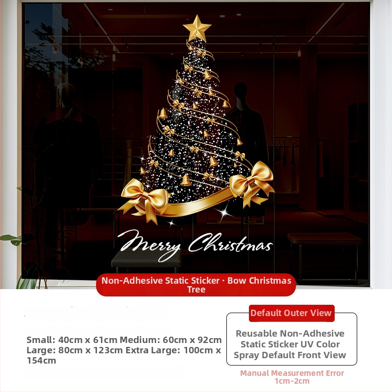 PVC stiklo plėvelė namų dekoravimui, 4 vnt., elektrostatinis klijavimas, šiaurietiškas stilius, peizažo raštas