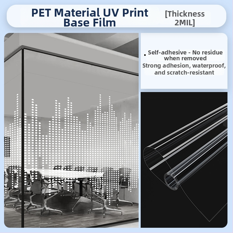 PVC stiklo plėvelė namų dekoravimui, 4 vnt., elektrostatinis klijavimas, šiaurietiškas stilius, peizažo raštas