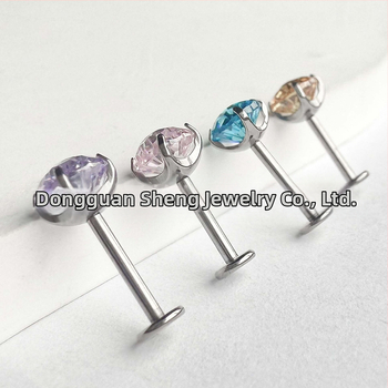 Σκουλαρίκια με σχήμα πυροτεχνημάτων, τιτάνιο G23, με ζιρκόνια, γεωμετρικός unisex σχεδιασμός