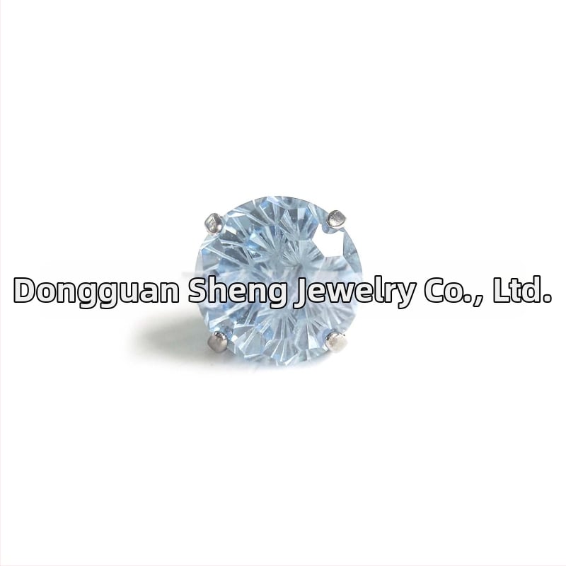 Σκουλαρίκια με σχήμα πυροτεχνημάτων, τιτάνιο G23, με ζιρκόνια, γεωμετρικός unisex σχεδιασμός