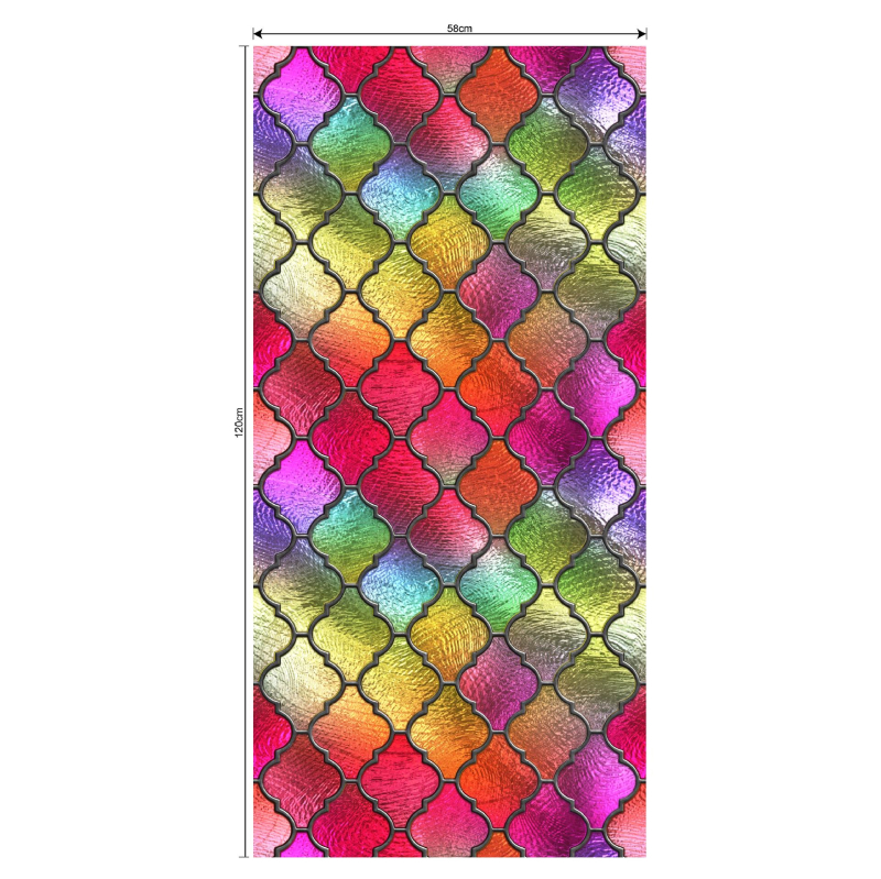 Elektrostatinis stiklo plėvelė langams - PVC medžiaga, modernus minimalistinis stilius, raštas: Kitas, pritaikoma apdaila