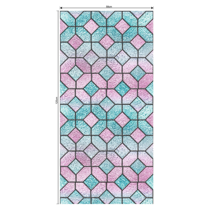 Elektrostatinis stiklo plėvelė langams - PVC medžiaga, modernus minimalistinis stilius, raštas: Kitas, pritaikoma apdaila