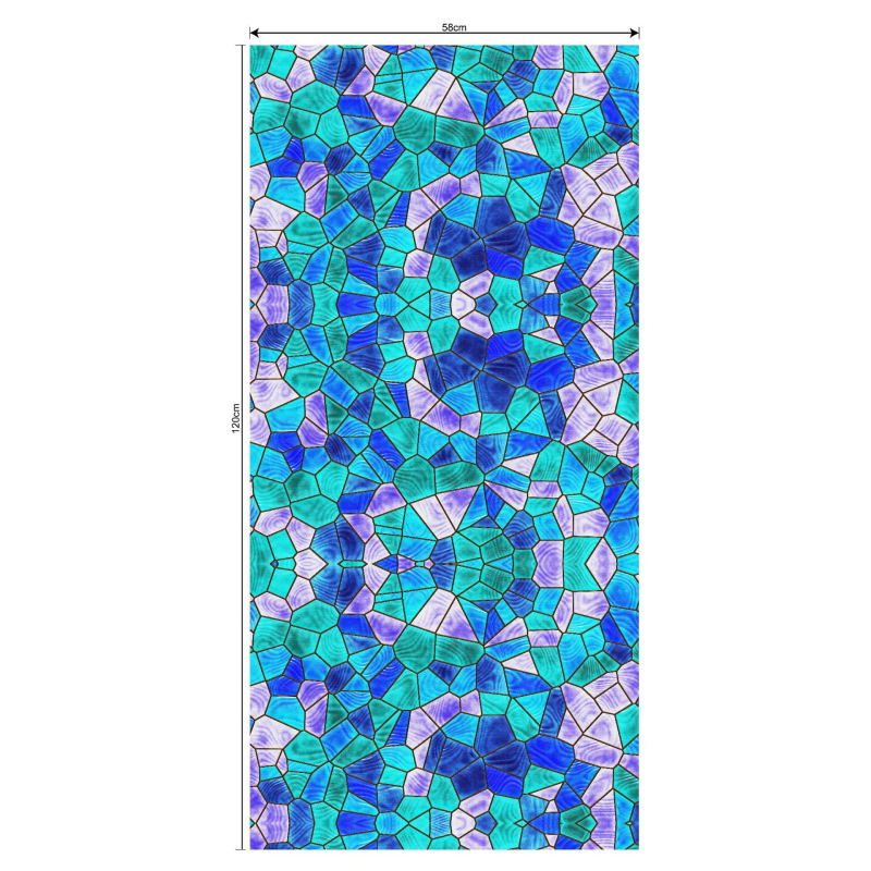 Elektrostatinis stiklo plėvelė langams - PVC medžiaga, modernus minimalistinis stilius, raštas: Kitas, pritaikoma apdaila