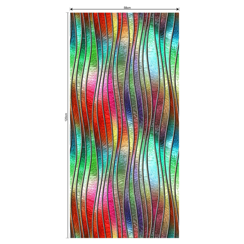 Elektrostatinis stiklo plėvelė langams - PVC medžiaga, modernus minimalistinis stilius, raštas: Kitas, pritaikoma apdaila