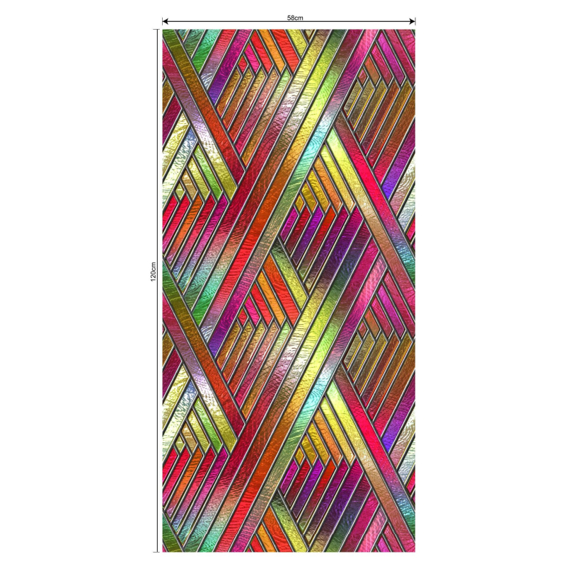 Elektrostatinis stiklo plėvelė langams - PVC medžiaga, modernus minimalistinis stilius, raštas: Kitas, pritaikoma apdaila