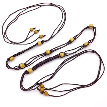 Centură talie din lanț pentru rochie și pulover, țesută manual, închidere nod, lățime sub 2 cm, material: țesătură