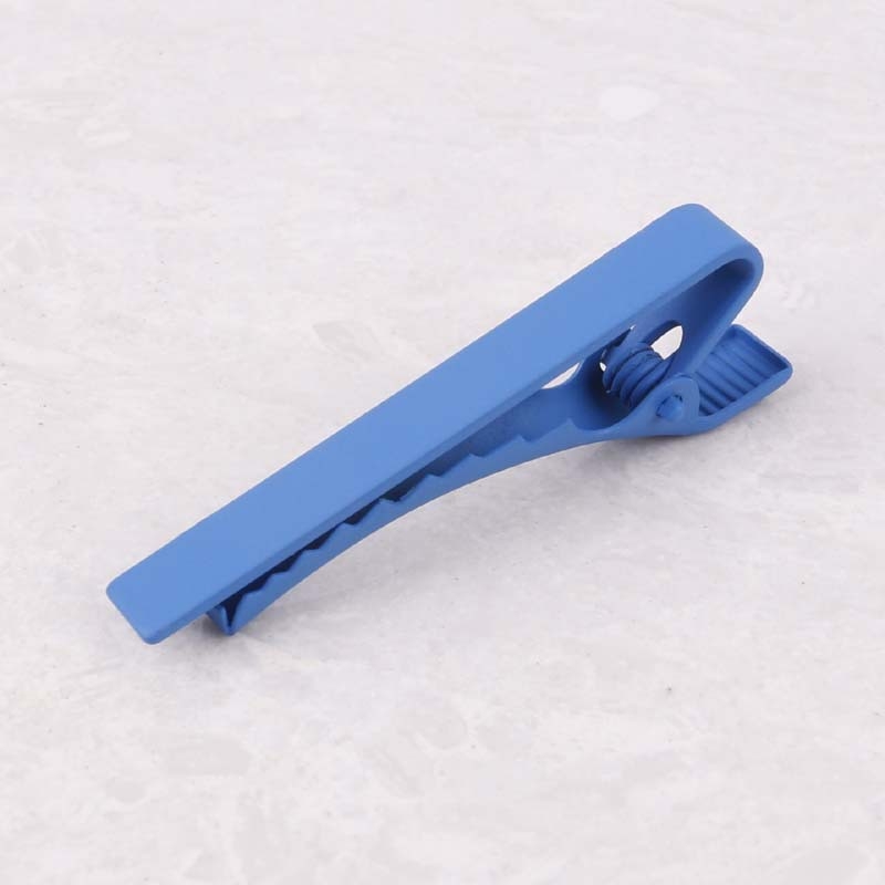 Клип за вратовръзка от сплав, PT900 чистота, плоска глава, унисекс дизайн, монохромен модел, формована обработка