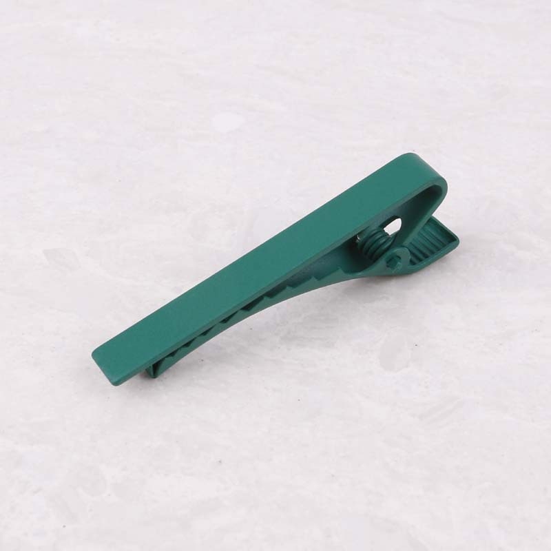 Клип за вратовръзка от сплав, PT900 чистота, плоска глава, унисекс дизайн, монохромен модел, формована обработка