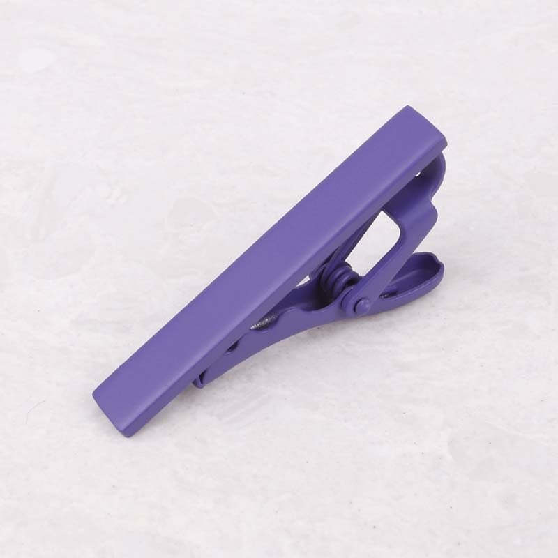 Клип за вратовръзка от сплав, PT900 чистота, плоска глава, унисекс дизайн, монохромен модел, формована обработка