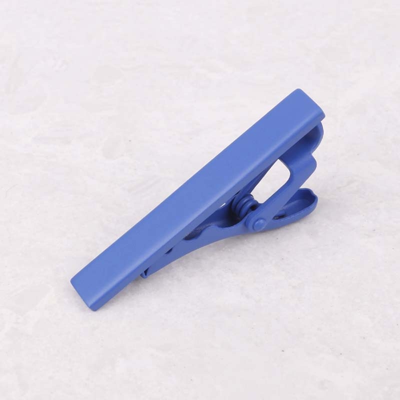 Клип за вратовръзка от сплав, PT900 чистота, плоска глава, унисекс дизайн, монохромен модел, формована обработка