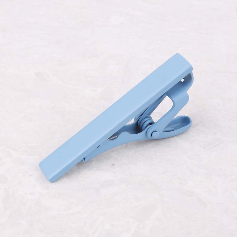 Клип за вратовръзка от сплав, PT900 чистота, плоска глава, унисекс дизайн, монохромен модел, формована обработка