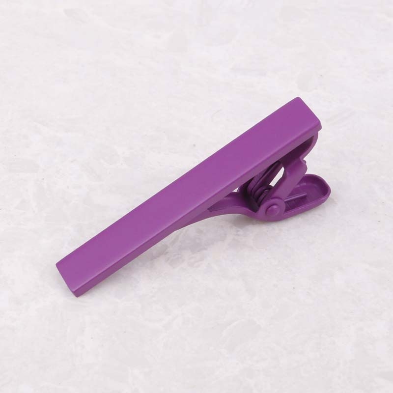 Клип за вратовръзка от сплав, PT900 чистота, плоска глава, унисекс дизайн, монохромен модел, формована обработка