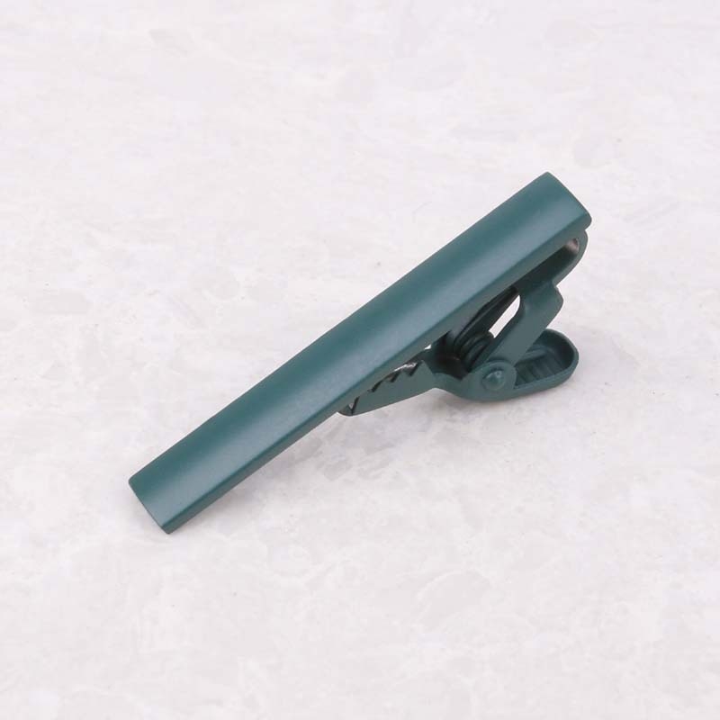 Клип за вратовръзка от сплав, PT900 чистота, плоска глава, унисекс дизайн, монохромен модел, формована обработка