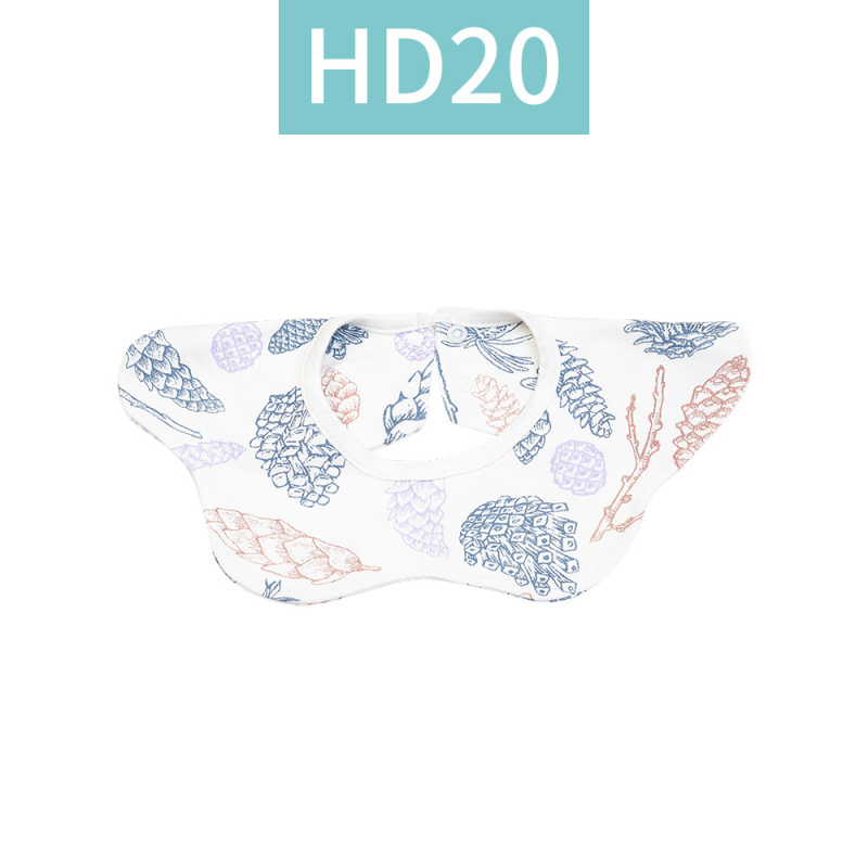 Kangobaby 360° rotirajući bambus vlaknasti beb bib, upijajući, uzorci životinja/slova/crtani, za djecu od 0 do 3 godine