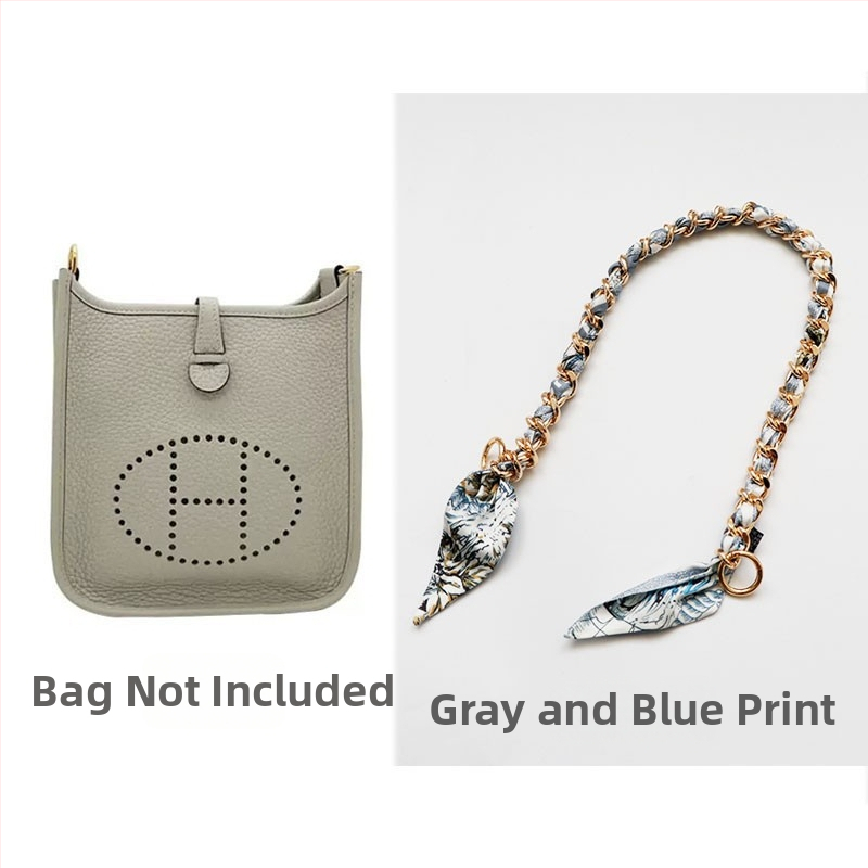 Metalo grandinė pečių diržas maišui — Golden tortoise, gėlių raštas, gatvės stilius