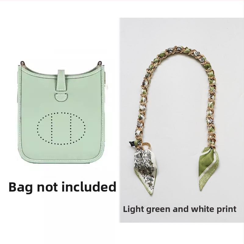 Metalo grandinė pečių diržas maišui — Golden tortoise, gėlių raštas, gatvės stilius