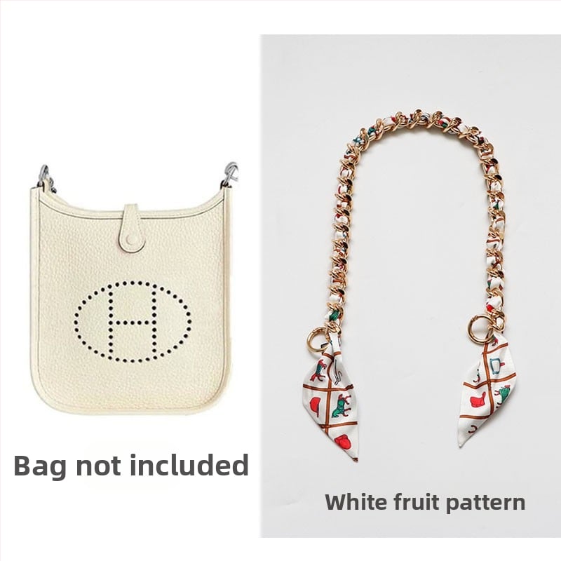 Metalo grandinė pečių diržas maišui — Golden tortoise, gėlių raštas, gatvės stilius