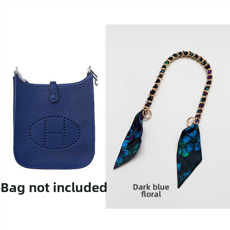 Metalo grandinė pečių diržas maišui — Golden tortoise, gėlių raštas, gatvės stilius