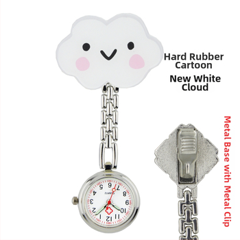 Slaugytojos karikatūrinis laikrodis su kvarcinio judėjimu, cinko lydinio korpuss ir apyrankė, apvalus laikrodis