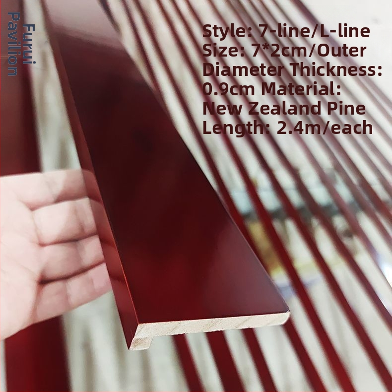 Medinis grindų profilis, dažyta paviršiaus, be formaldehido