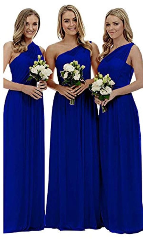 Рокля за шаферки, без ръкави, дълга пола, U-образно деколте, полиестер със спандекс, вечерно облекло за годишна фирмена среща