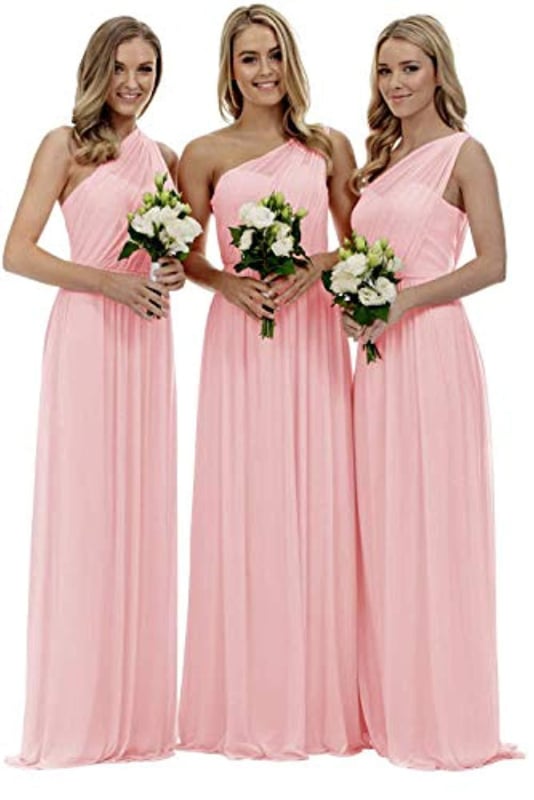 Рокля за шаферки, без ръкави, дълга пола, U-образно деколте, полиестер със спандекс, вечерно облекло за годишна фирмена среща