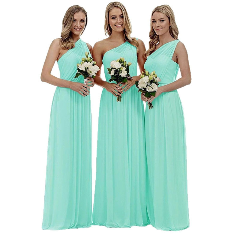 Рокля за шаферки, без ръкави, дълга пола, U-образно деколте, полиестер със спандекс, вечерно облекло за годишна фирмена среща