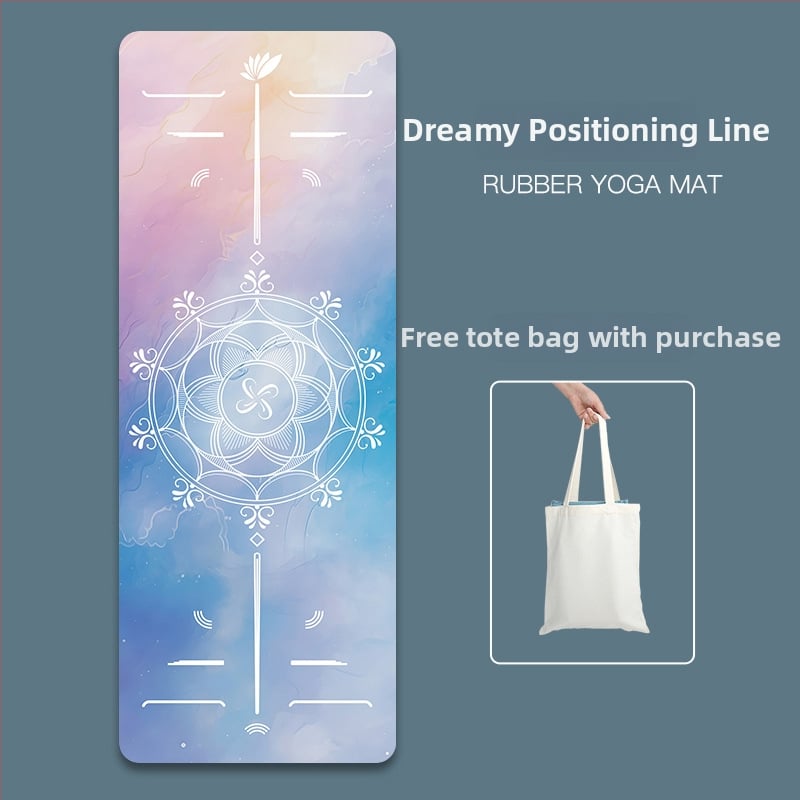 Deerskin velūra joga paklāja dvielis – 1,5 mm biezums, neslīdošs, saliekams, dabiskā gumija