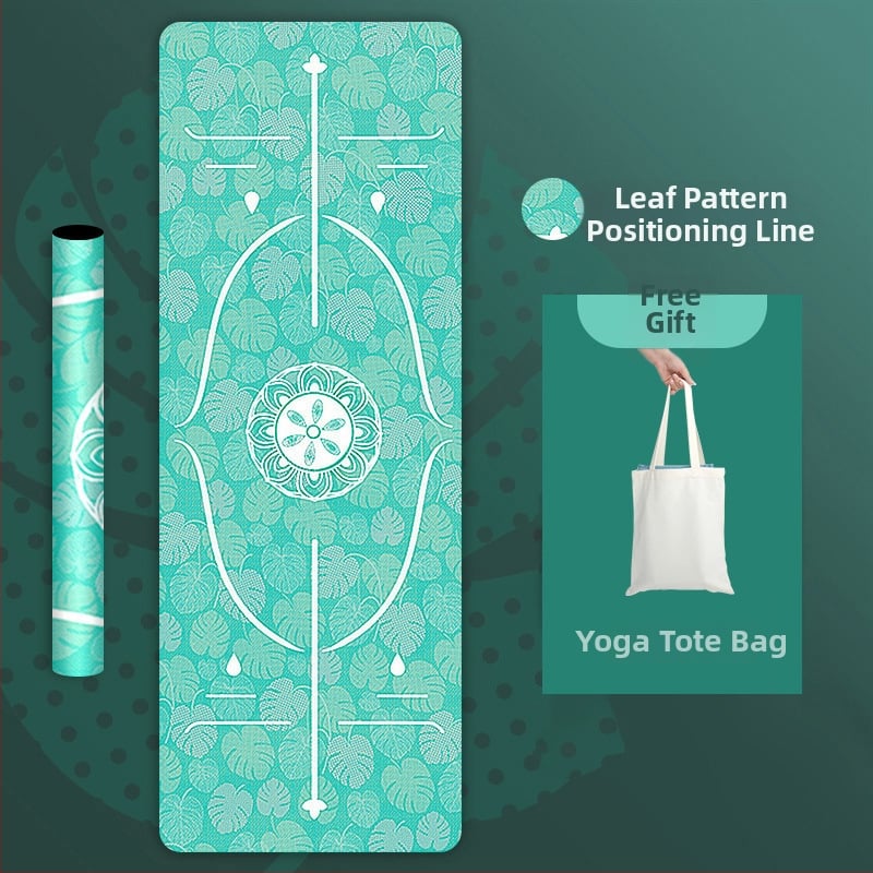 Deerskin velūra joga paklāja dvielis – 1,5 mm biezums, neslīdošs, saliekams, dabiskā gumija