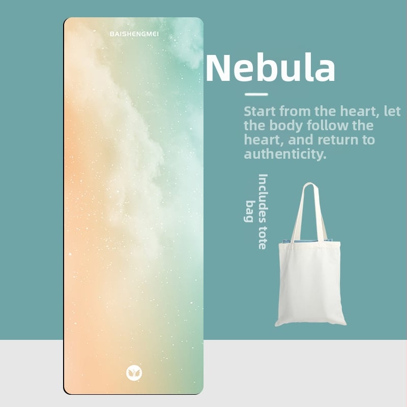 Deerskin velūra joga paklāja dvielis – 1,5 mm biezums, neslīdošs, saliekams, dabiskā gumija