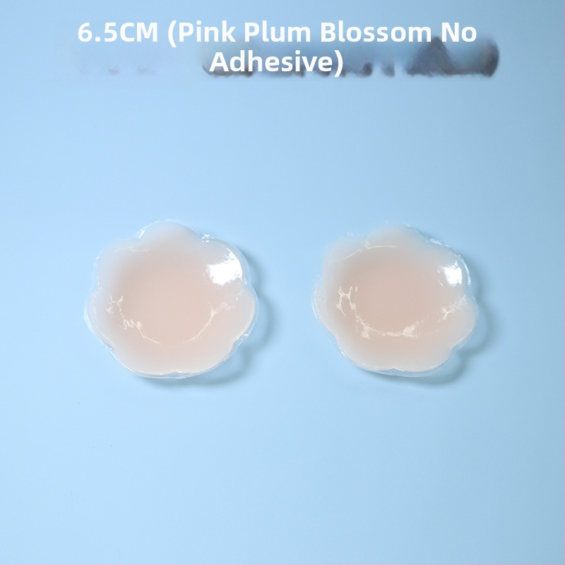Силиконови невидими лепенки за бюст, ултра тънки, прозрачни, форма осемлистни цветя