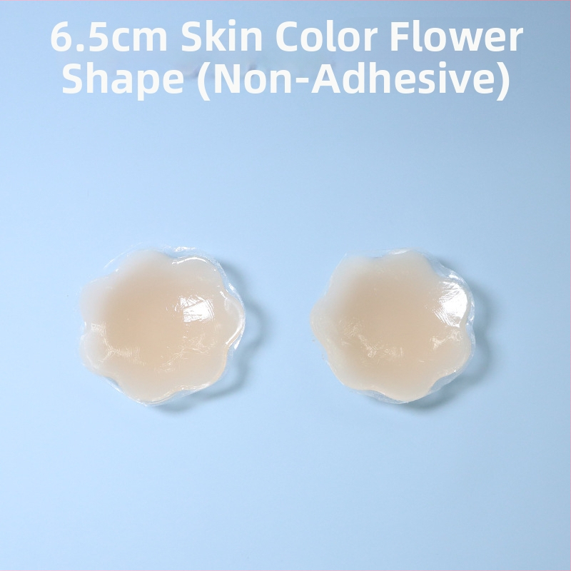 Силиконови невидими лепенки за бюст, ултра тънки, прозрачни, форма осемлистни цветя