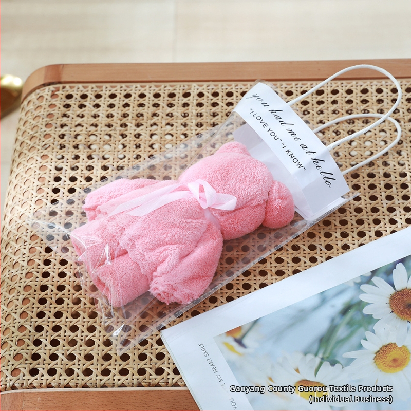 Koralinio fliso rankšluostis su lokio dizainu, paprastas audinys, 80–100 g