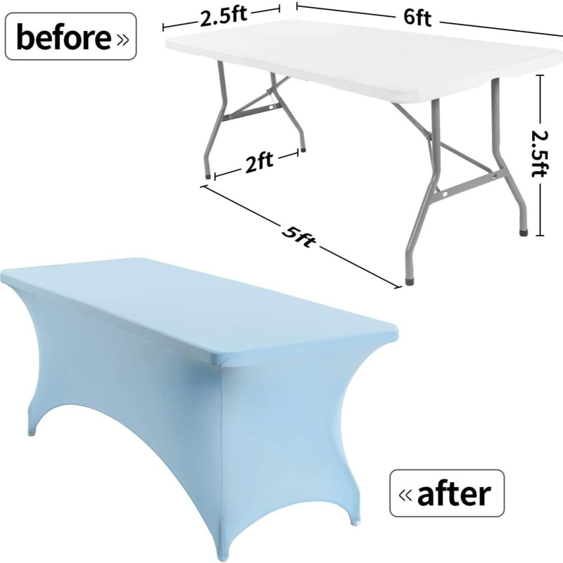 Milk Silk Ištemptas Stalo Uždangalas, Stačiakampio formos, Poliesteris, Vandeniui atsparus, Lengvai valomas, Neslidus
