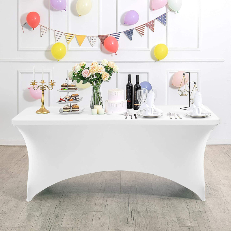 Milk Silk Ištemptas Stalo Uždangalas, Stačiakampio formos, Poliesteris, Vandeniui atsparus, Lengvai valomas, Neslidus