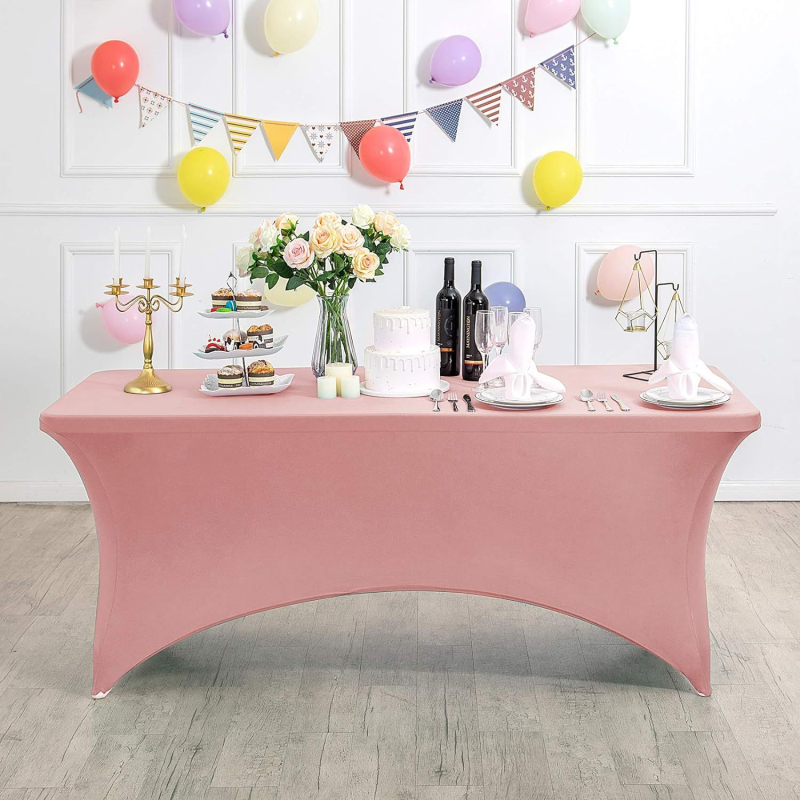 Milk Silk Ištemptas Stalo Uždangalas, Stačiakampio formos, Poliesteris, Vandeniui atsparus, Lengvai valomas, Neslidus