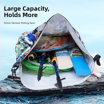 Kompaktne tihendatud kala kott, kaasaskantav kala kaitsekott, kokkupandav Oxford kangast (Materjal: Oxford kangas; Lukustamine: tihendatud; Kokkupandav; Kaasaskantav)