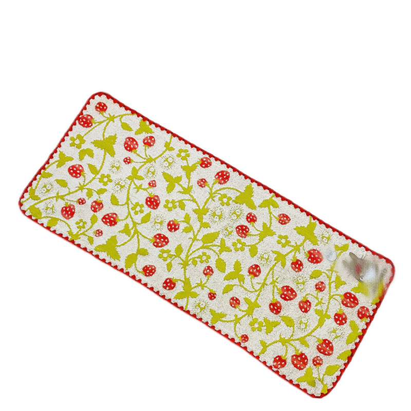 Veido rankšluostis iš 100% medvilnės, siuvinėtas jacquard ir kirptas velvetas, 100–120 g, 21 siūlų