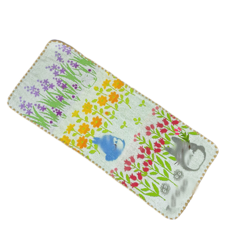 Veido rankšluostis iš 100% medvilnės, siuvinėtas jacquard ir kirptas velvetas, 100–120 g, 21 siūlų