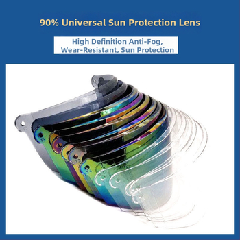 Motociklo šalmų lęšiai – prieš rūką, UV apsauga, HD aiškumas, universalus vizierio suderinamumas