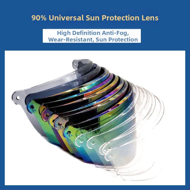 Motociklo šalmų lęšiai – prieš rūką, UV apsauga, HD aiškumas, universalus vizierio suderinamumas