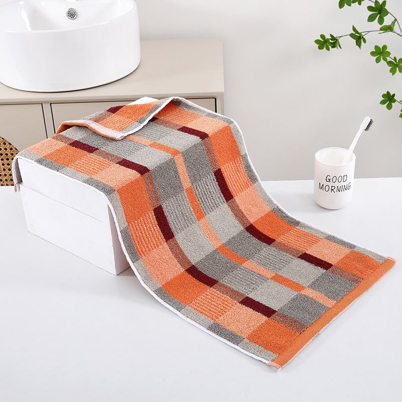 Sanzi 100% medvilnės veido rankšluostis — žakardas 32s, 120–140 g, pritaikomas