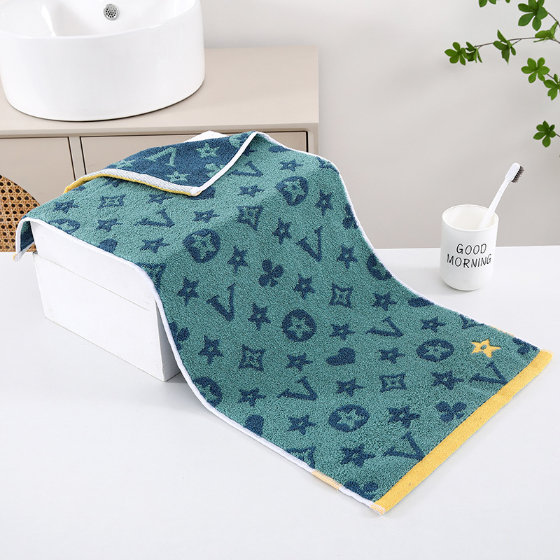 Sanzi 100% medvilnės veido rankšluostis — žakardas 32s, 120–140 g, pritaikomas