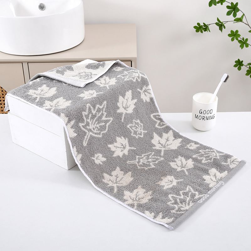 Sanzi 100% medvilnės veido rankšluostis — žakardas 32s, 120–140 g, pritaikomas